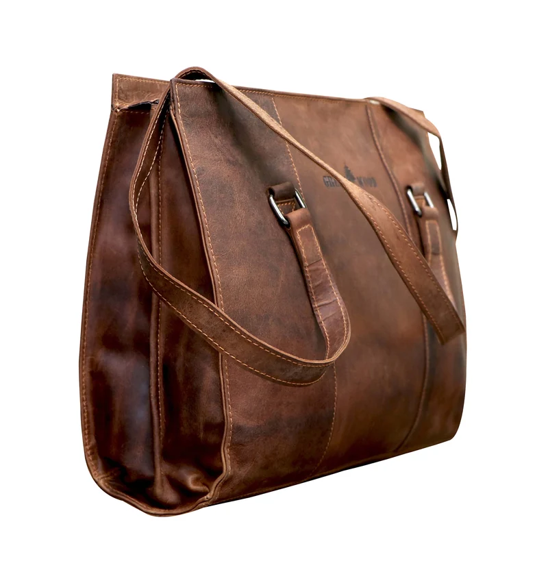 Emily Shopper Tasche Damen Henkeltasche Leder Unterarm Schultertasche