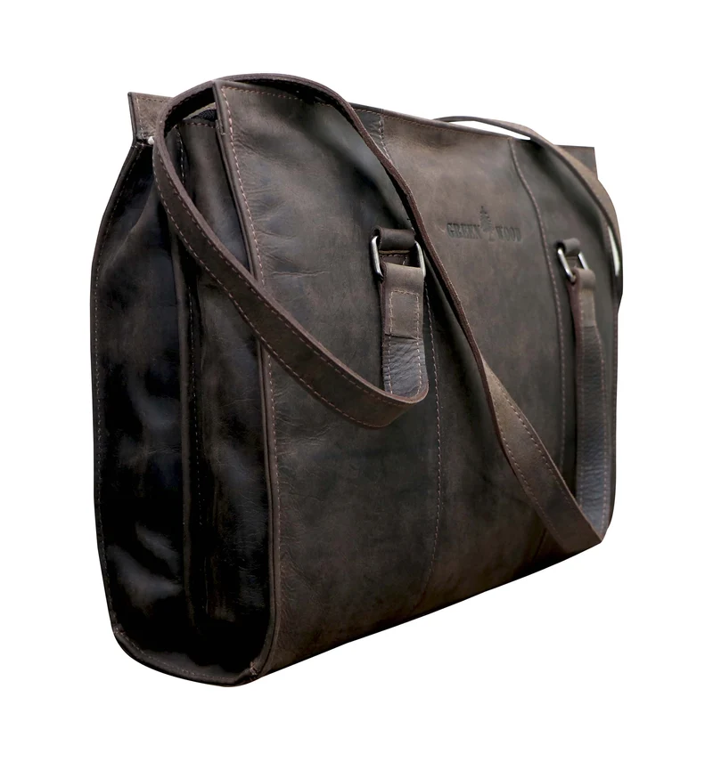 Emily Shopper Tasche Damen Henkeltasche Leder Unterarm Schultertasche