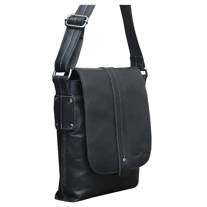 Henrik Umhängetasche Klein Herren Crossbody Tasche Damen Ledertasche