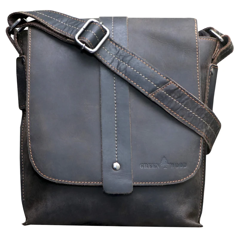 Henrik Umhängetasche Klein Herren Crossbody Tasche Damen Ledertasche