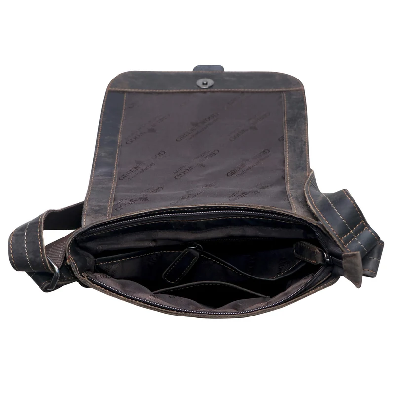 Henrik Umhängetasche Klein Herren Crossbody Tasche Damen Ledertasche