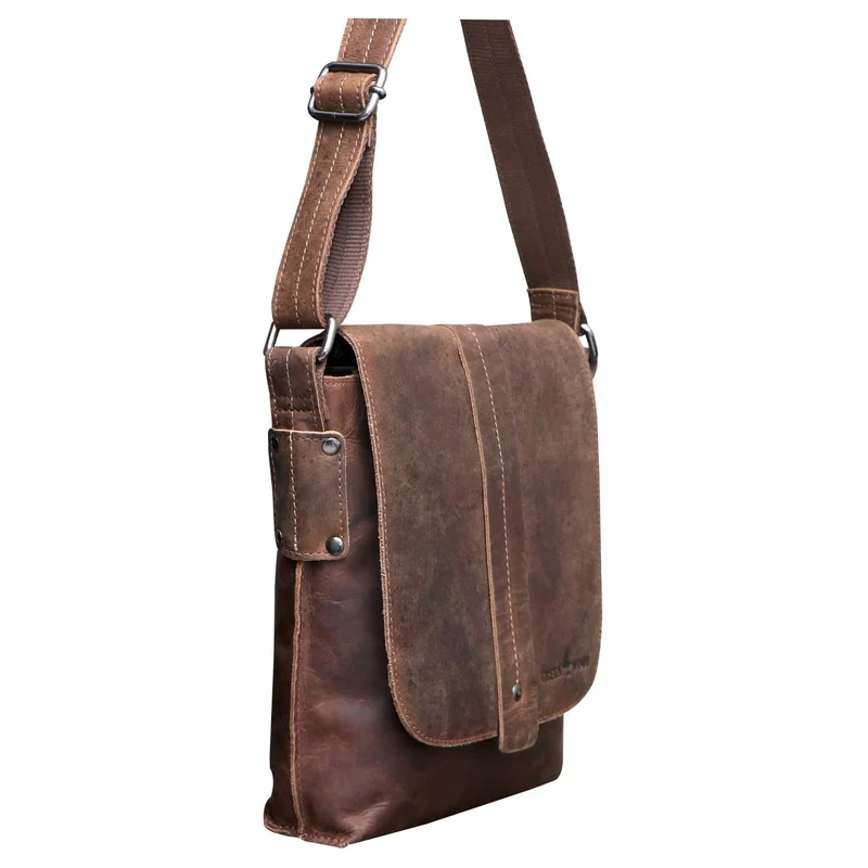 Henrik Umhängetasche Klein Herren Crossbody Tasche Damen Ledertasche