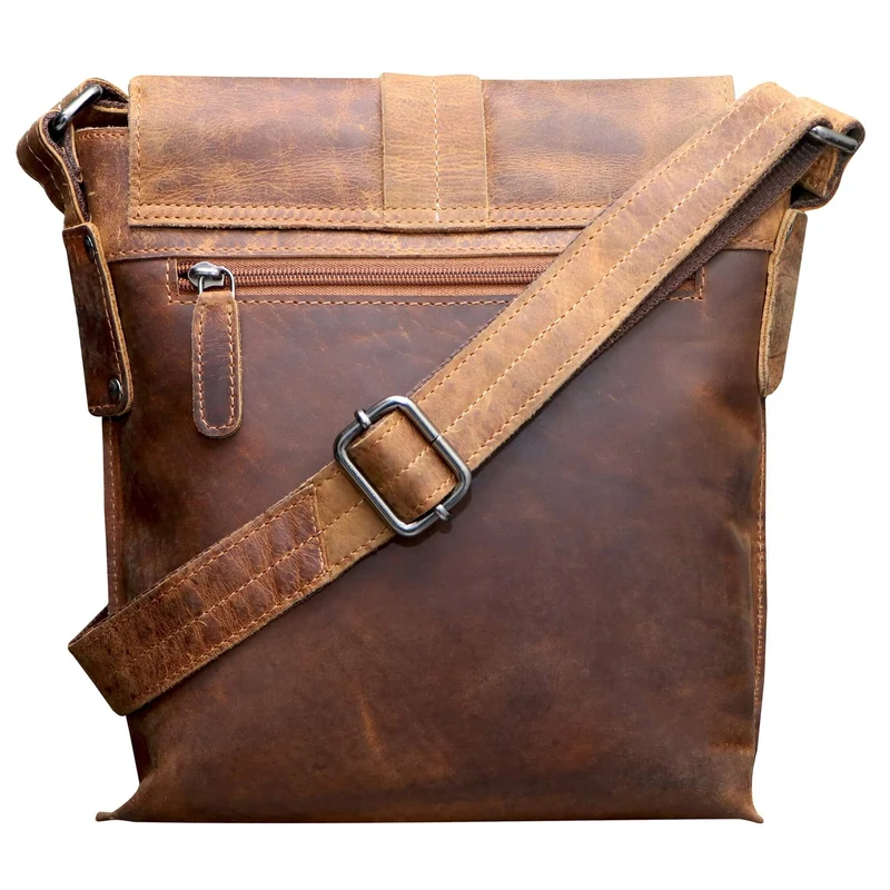 Henrik Umhängetasche Klein Herren Crossbody Tasche Damen Ledertasche