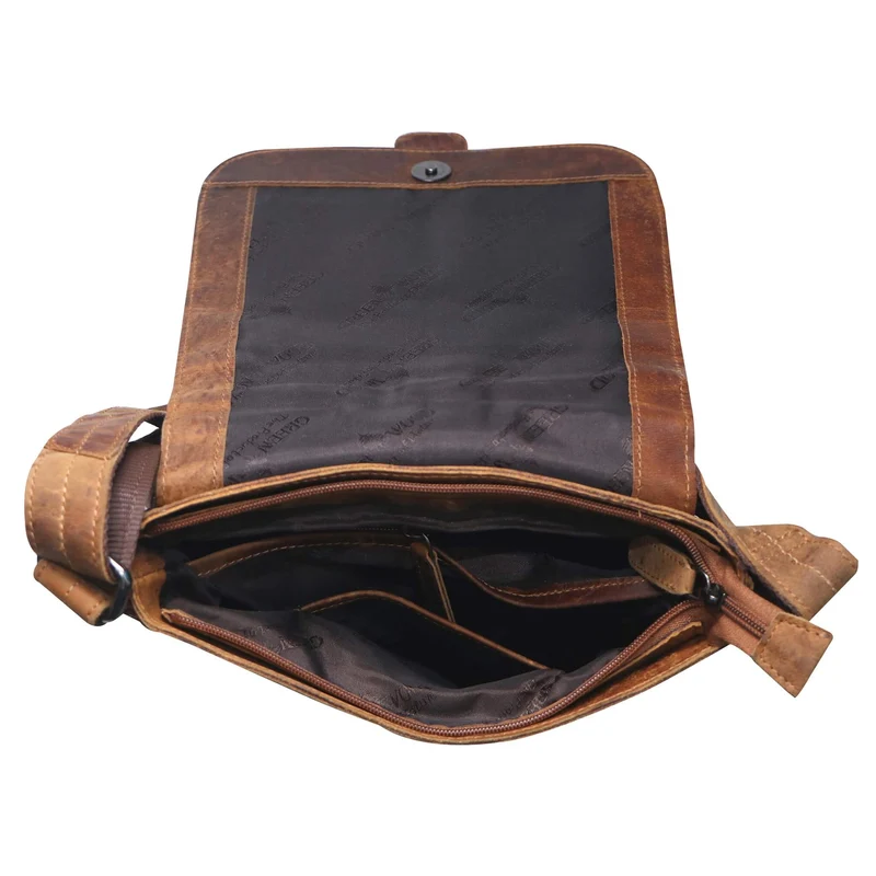 Henrik Umhängetasche Klein Herren Crossbody Tasche Damen Ledertasche