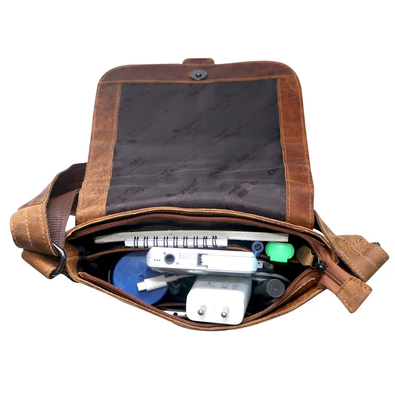 Henrik Umhängetasche Klein Herren Crossbody Tasche Damen Ledertasche