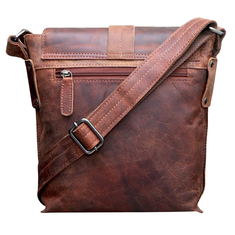 Henrik Umhängetasche Klein Herren Crossbody Tasche Damen Ledertasche