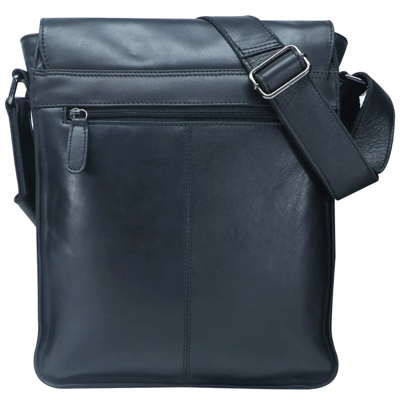 Hedwig Collegetasche Leder Damen Umhängetasche Herren Schultertasche A4
