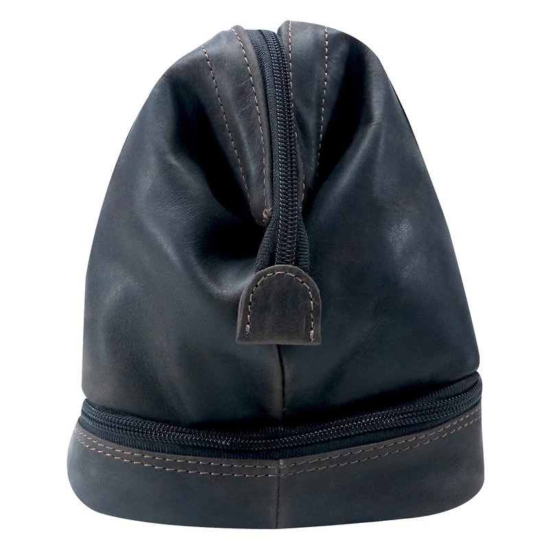 Hans Kosmetiktasche Damen Leder Große Kulturtasche Herren Wasserfest