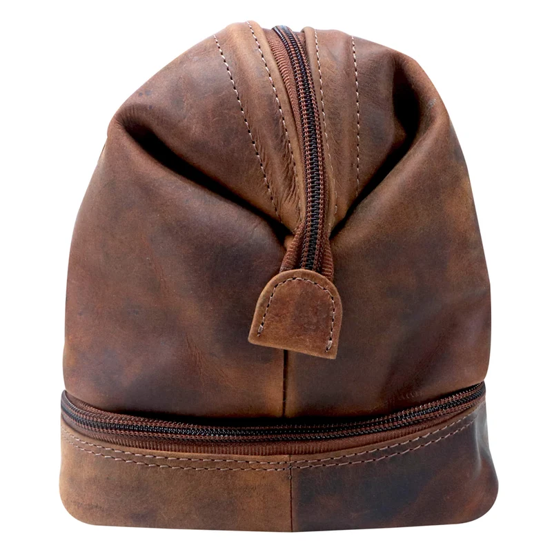 Hans Kosmetiktasche Damen Leder Große Kulturtasche Herren Wasserfest