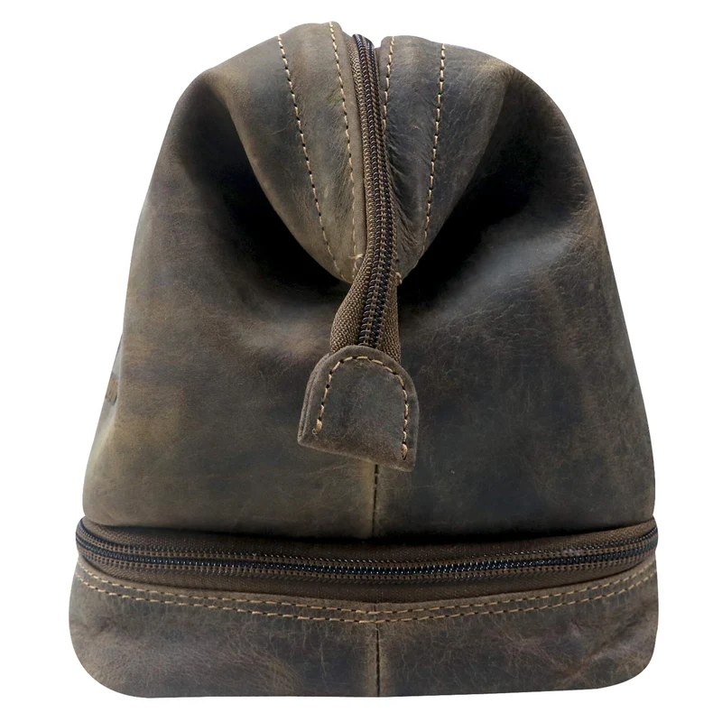 Hans Kosmetiktasche Damen Leder Große Kulturtasche Herren Wasserfest