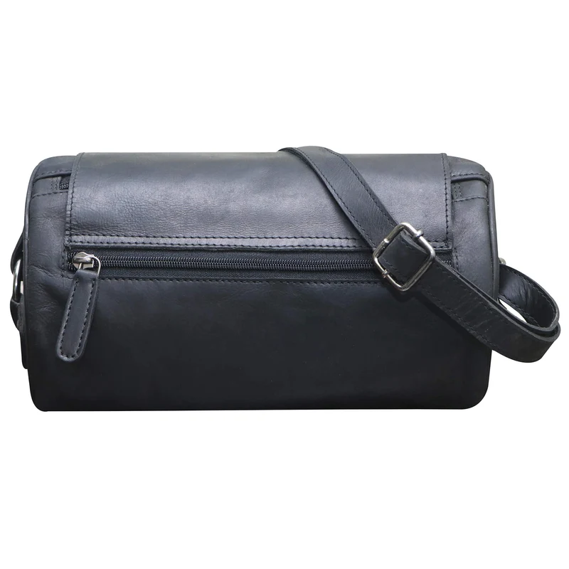 Molinero Zylindertasche Leder Umhängetasche Damen Runde Crossbody Tasche