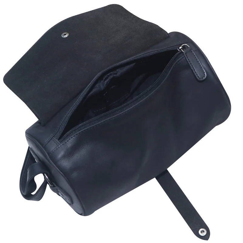 Molinero Zylindertasche Leder Umhängetasche Damen Runde Crossbody Tasche