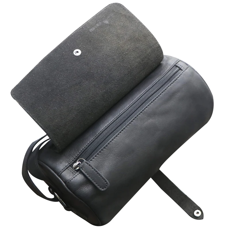 Molinero Zylindertasche Leder Umhängetasche Damen Runde Crossbody Tasche