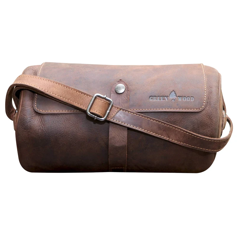 Molinero Zylindertasche Leder Umhängetasche Damen Runde Crossbody Tasche