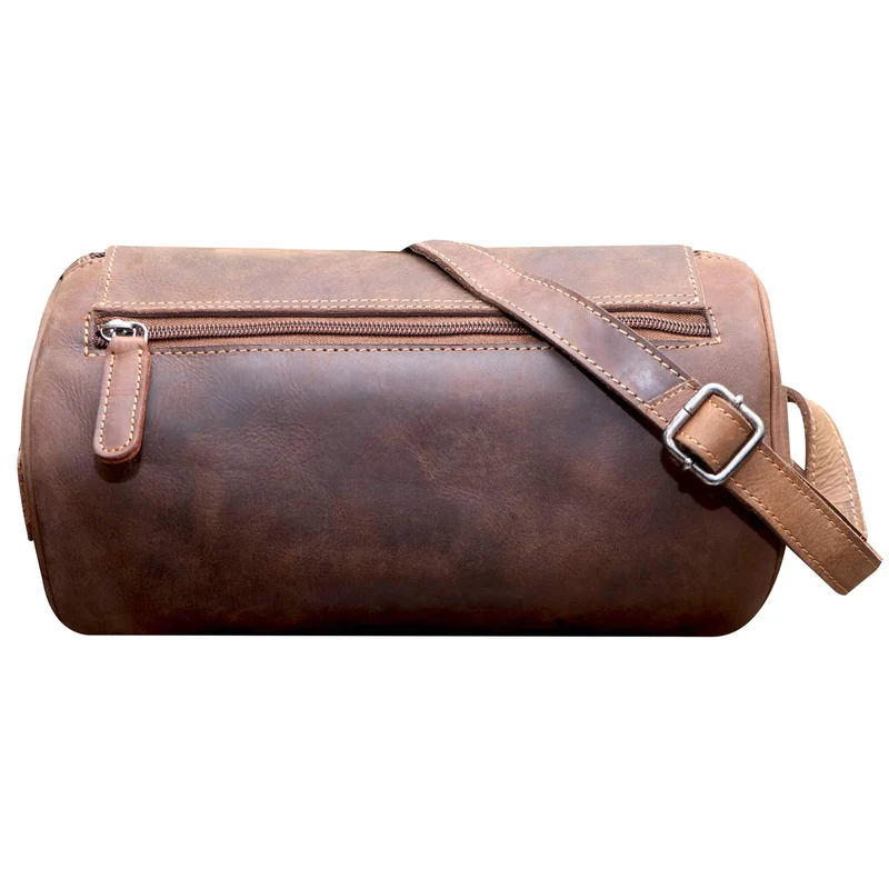 Molinero Zylindertasche Leder Umhängetasche Damen Runde Crossbody Tasche