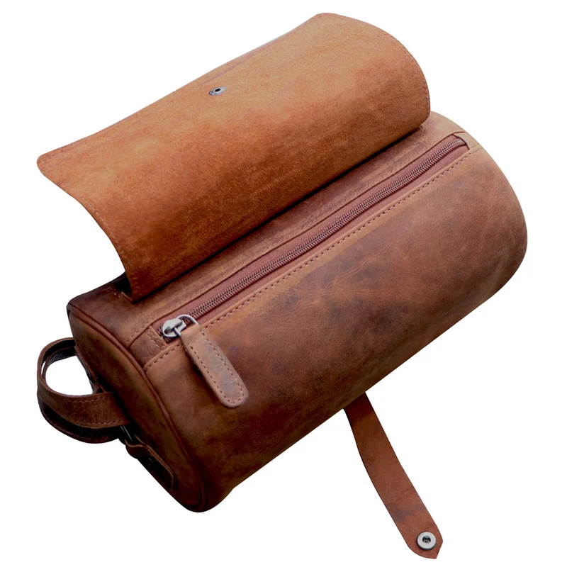 Molinero Zylindertasche Leder Umhängetasche Damen Runde Crossbody Tasche