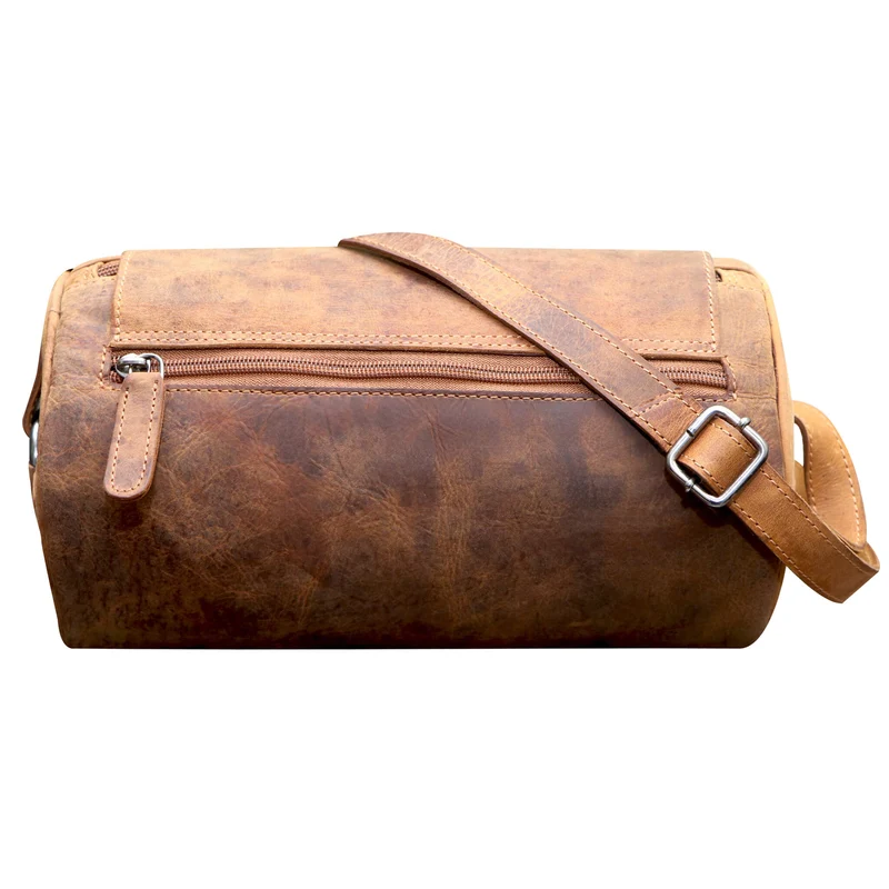 Molinero Zylindertasche Leder Umhängetasche Damen Runde Crossbody Tasche
