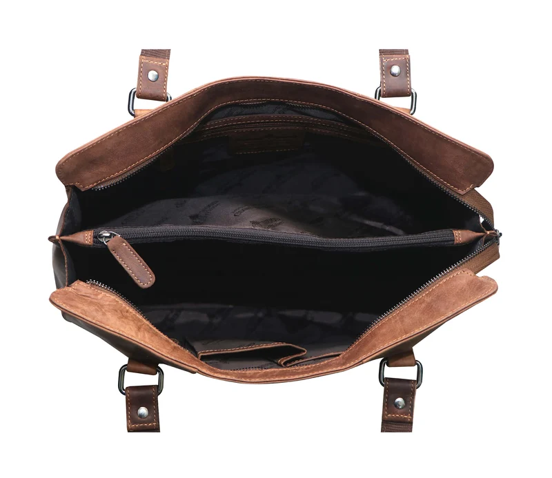 Madi Schultertasche Damen Henkeltasche Leder Shopper Tasche
