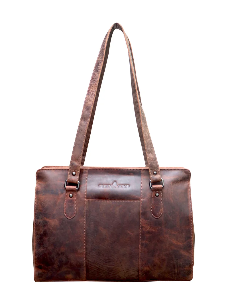 Madi Schultertasche Damen Henkeltasche Leder Shopper Tasche