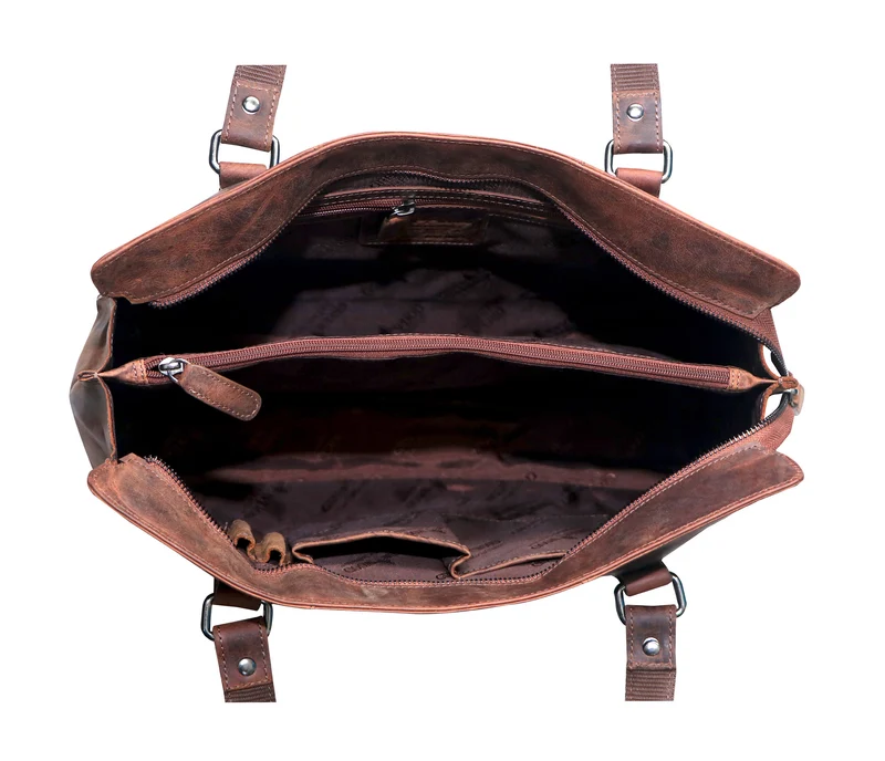 Madi Schultertasche Damen Henkeltasche Leder Shopper Tasche