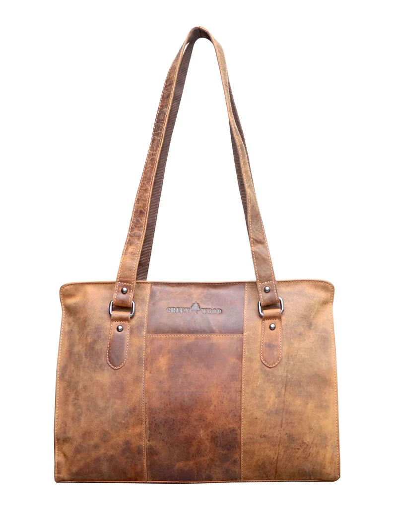 Madi Schultertasche Damen Henkeltasche Leder Shopper Tasche