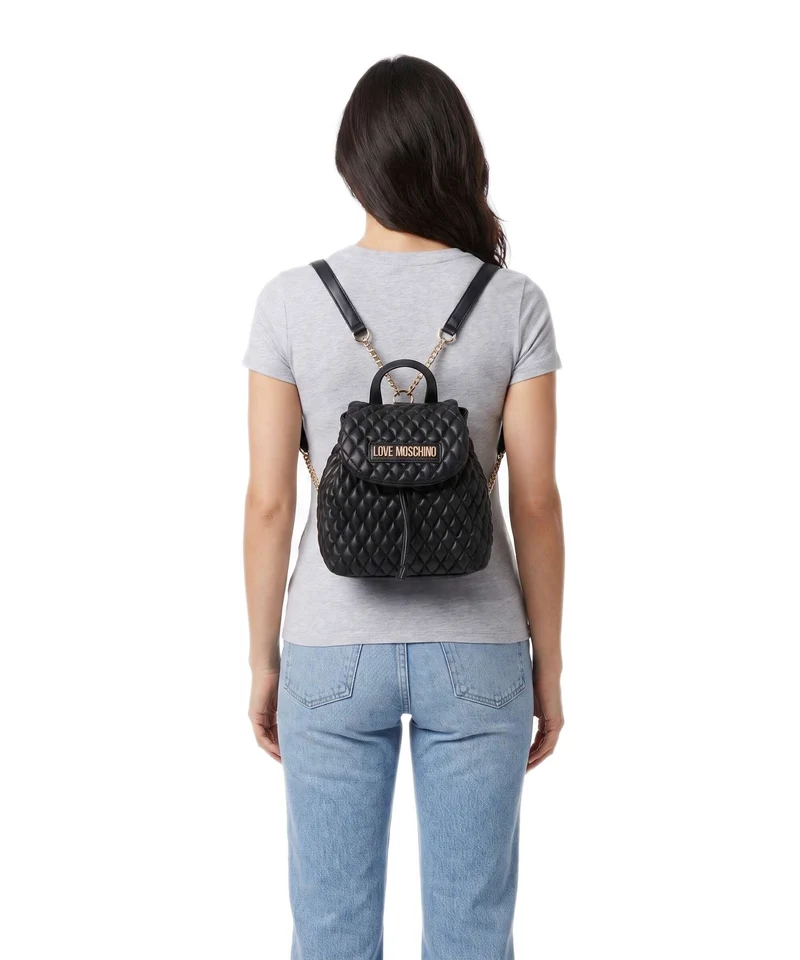 Love Moschino Bubbly Q Rucksack nero