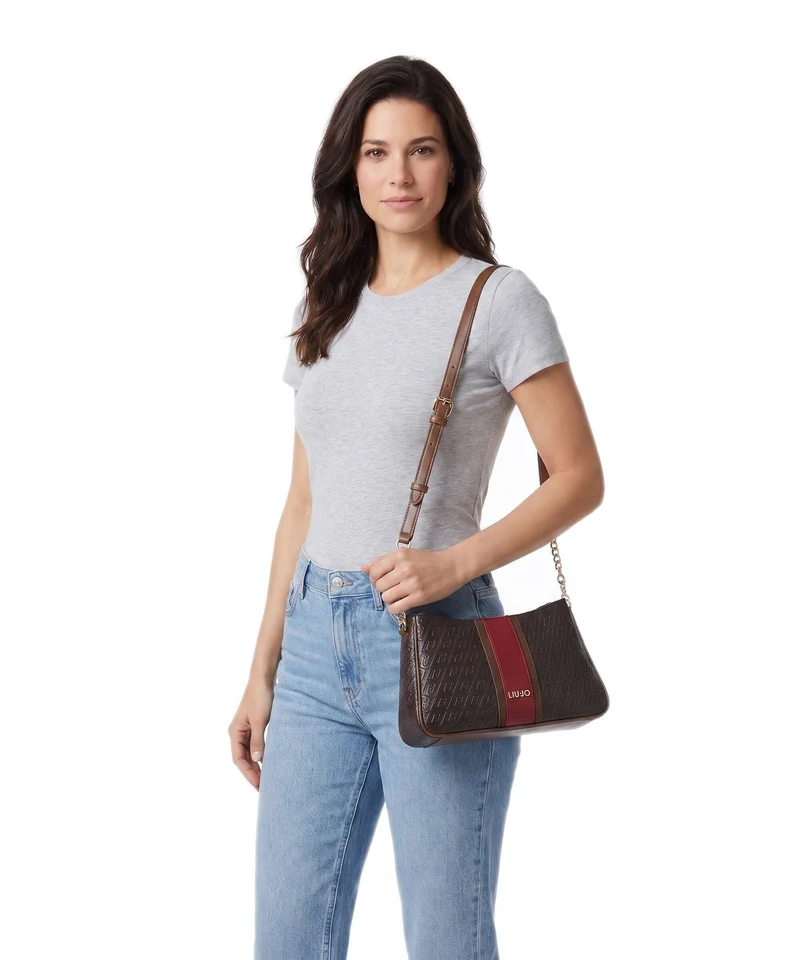 Liu Jo Ematite S Schultertasche deep brown