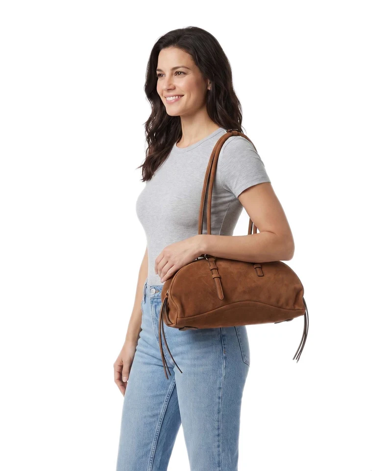 Liebeskind Capri Suede M Schultertasche brown