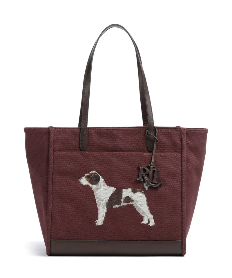 Lauren Ralph Lauren Cameryn Large Shopper dark garnet/chestnut brown