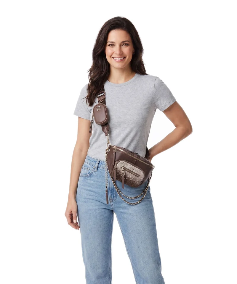 Steve Madden BMAXIMA-S Schultertasche chocolate/gold