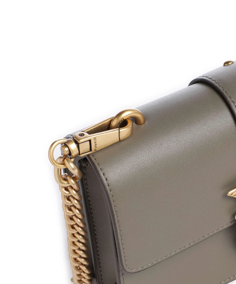 Pinko Love One Mini Umhängetasche verde/oliva scuro/antique gold