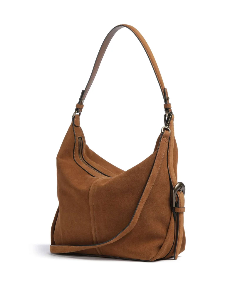 Liebeskind Paris II Hydro Suede M Beuteltasche brown