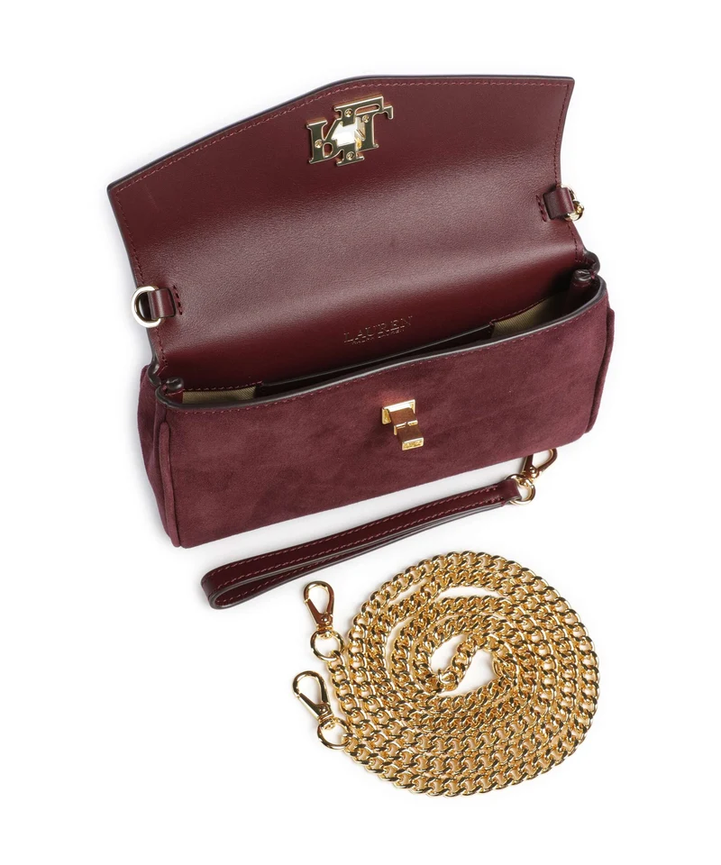 Lauren Ralph Lauren Tanner Large Umhängetasche dark garnet/urban bltng/garnet multi