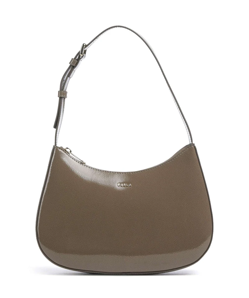 Furla Margot S Schultertasche muddy gray