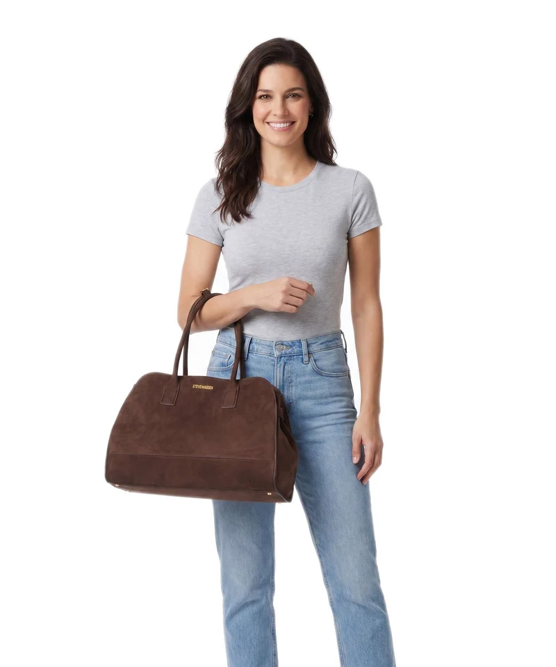 Steve Madden BRYLEIGH Shopper chocolate/gold