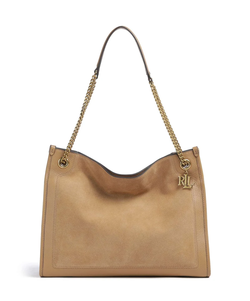 Lauren Ralph Lauren Bradley Large Shopper camel