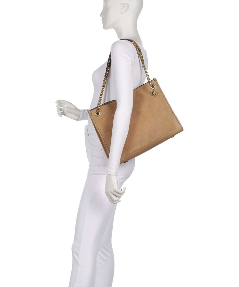 Lauren Ralph Lauren Bradley Large Shopper camel