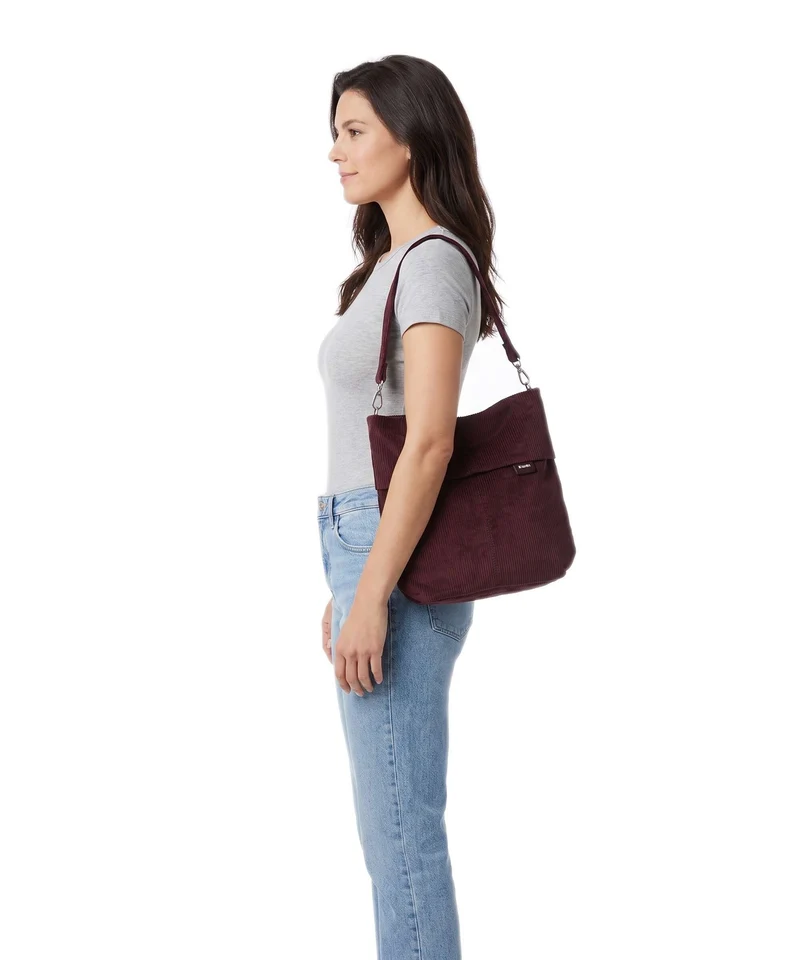 Zwei Mademoiselle.M M12 Beuteltasche cord/bordeaux