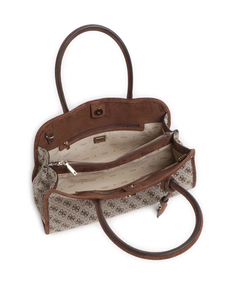 Guess Samantha Girlfriend Handtasche latte logo/brown