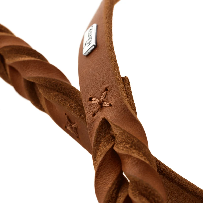 SOLID EDUCATION Special Set Halsband & Führleine | cognac