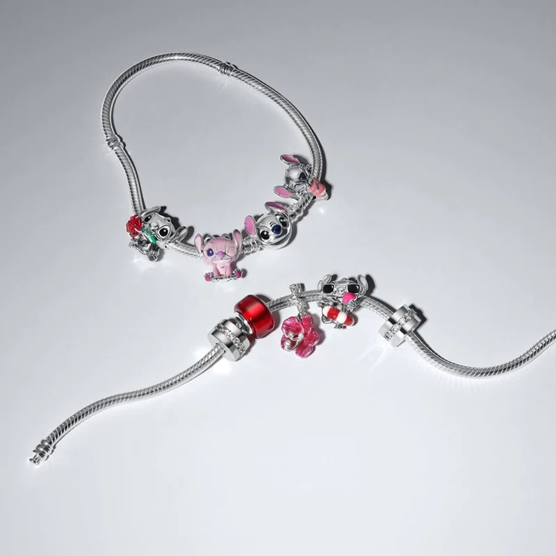 Pandora Disney Murano Glass And Enamel Disney Stitch Sommer-Charm 794642C01