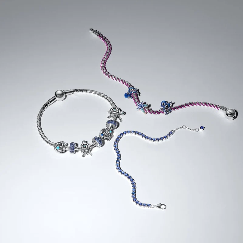 Pandora Moments Enamel Blue Octopus Charm 794706C01