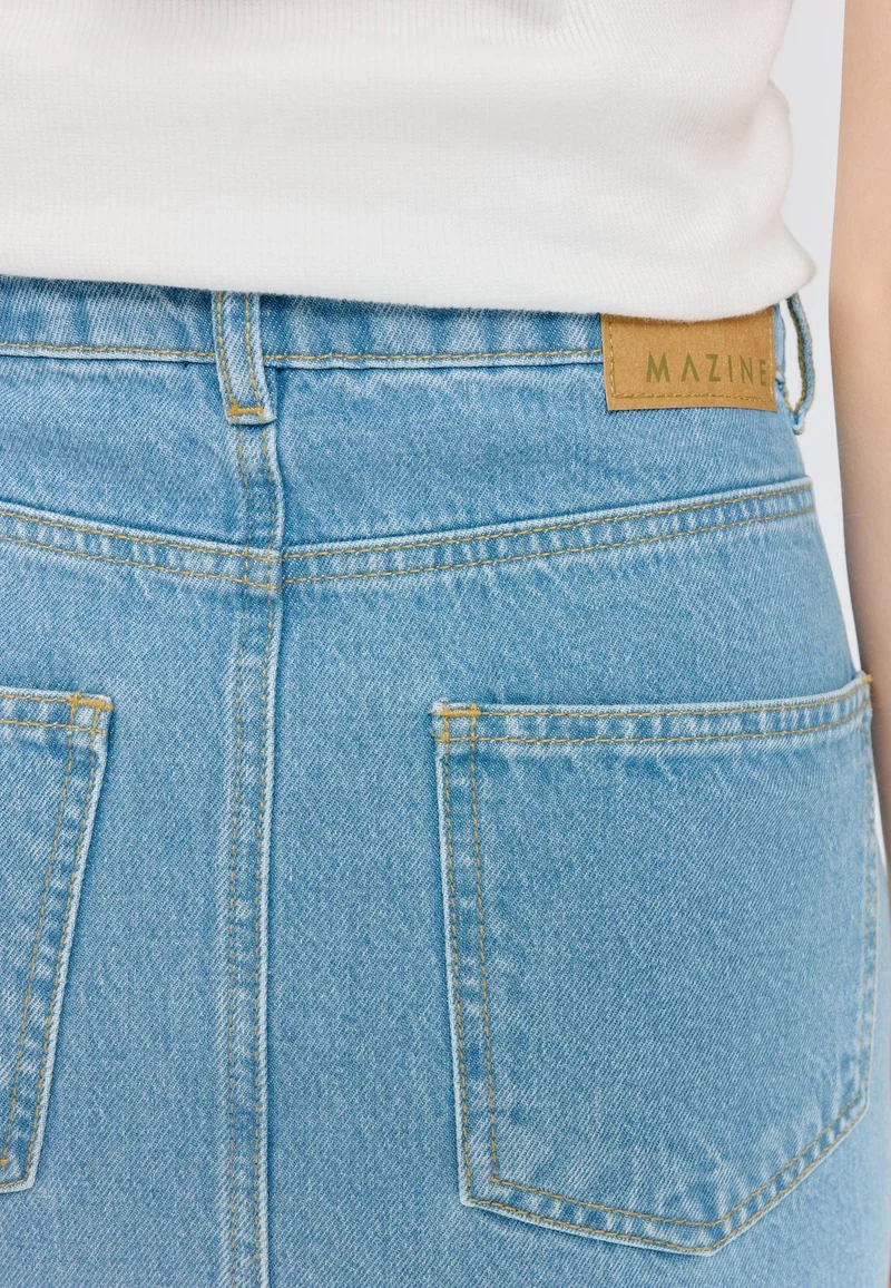 Jeansrock Denim Maxi Skirt Light Blue Wash