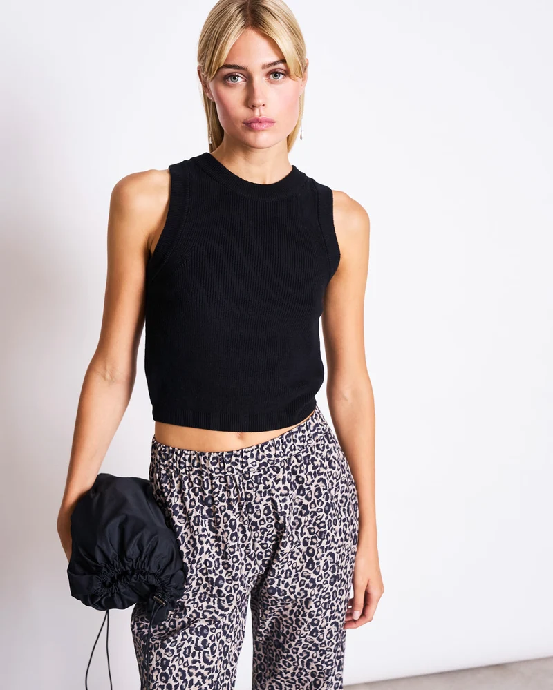 Hose Soby Cotton Pants Leo Print