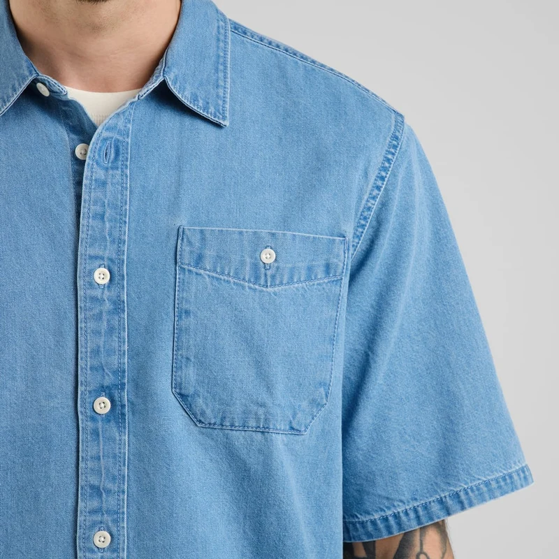 Hemd Skalhamn Denim Light Blue