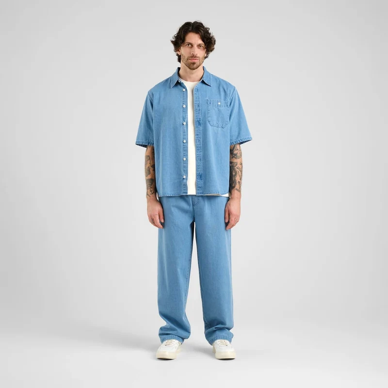 Hemd Skalhamn Denim Light Blue