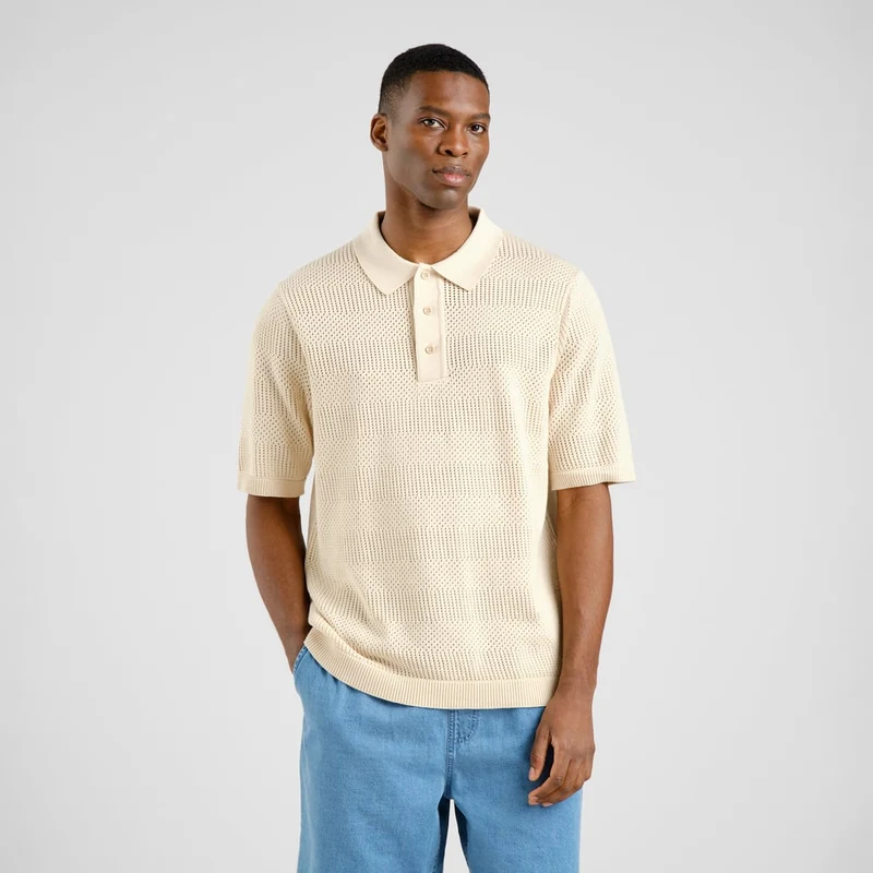 Polo Knitted Nogersund Vanilla White