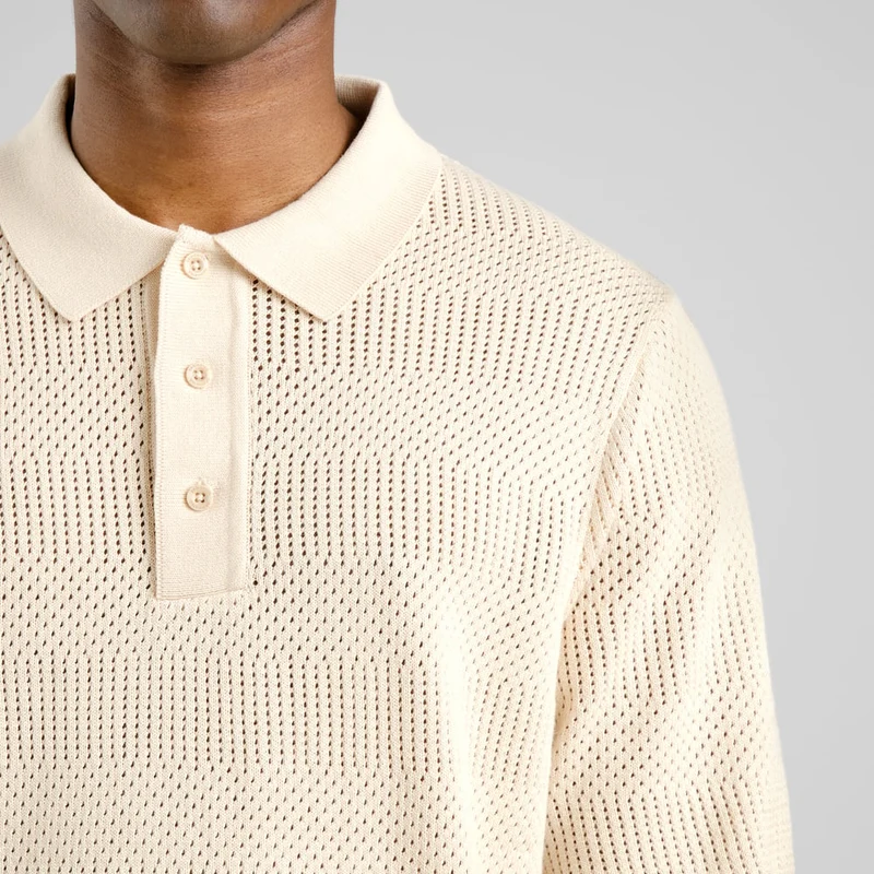Polo Knitted Nogersund Vanilla White