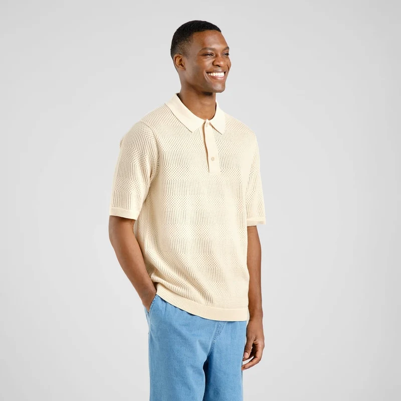 Polo Knitted Nogersund Vanilla White