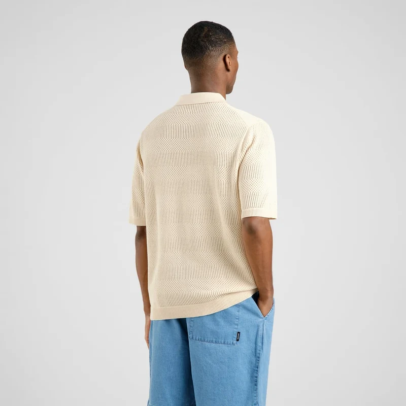 Polo Knitted Nogersund Vanilla White